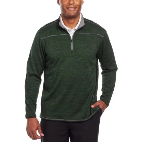 Pebble Beach Men's 1/4 Zip Dry-Luxe Performance Pullover Green Size:XXL NWT - Picture 2 of 5